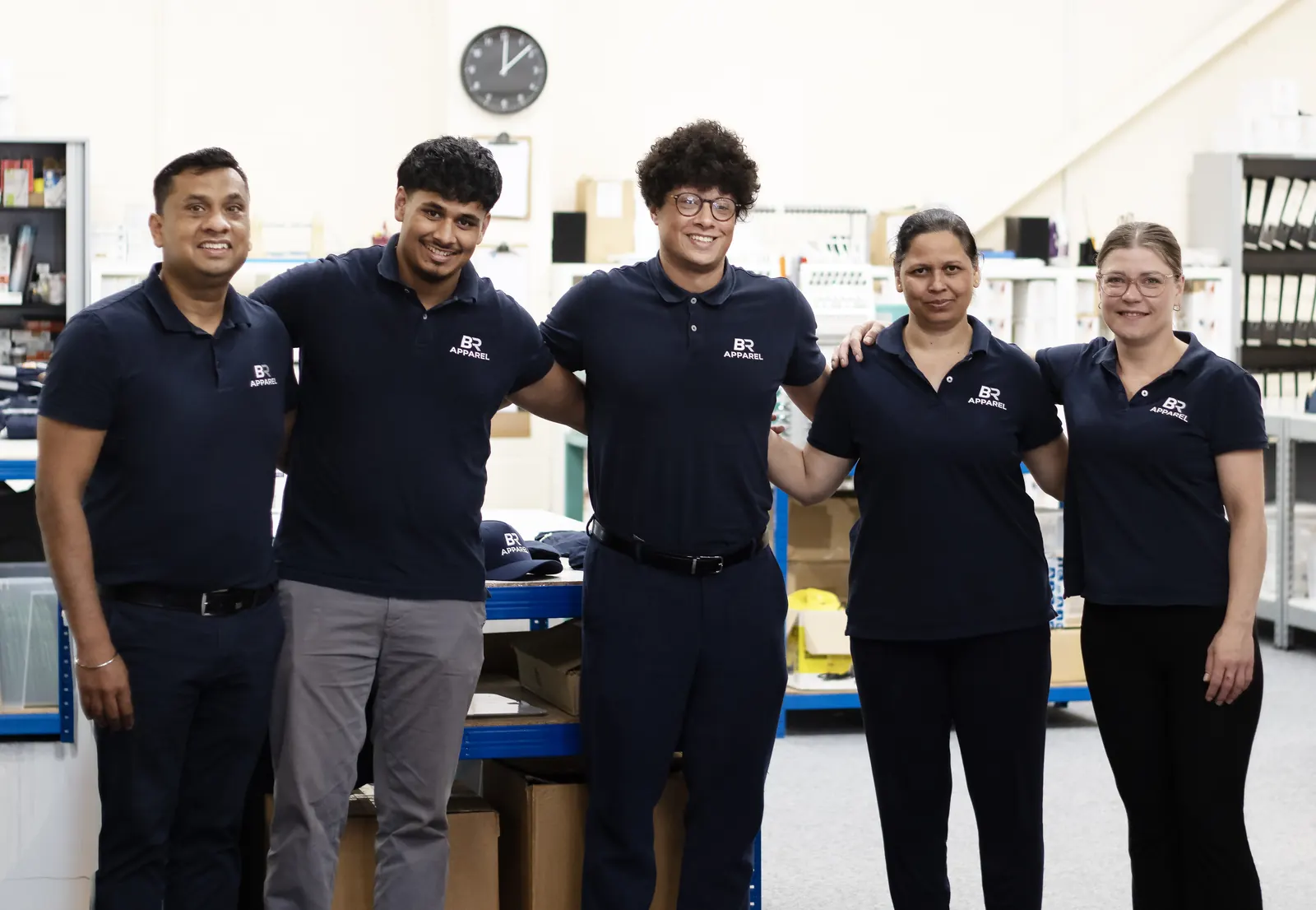 The BR Apparel team at the Bradford workwear and uniform production unit
