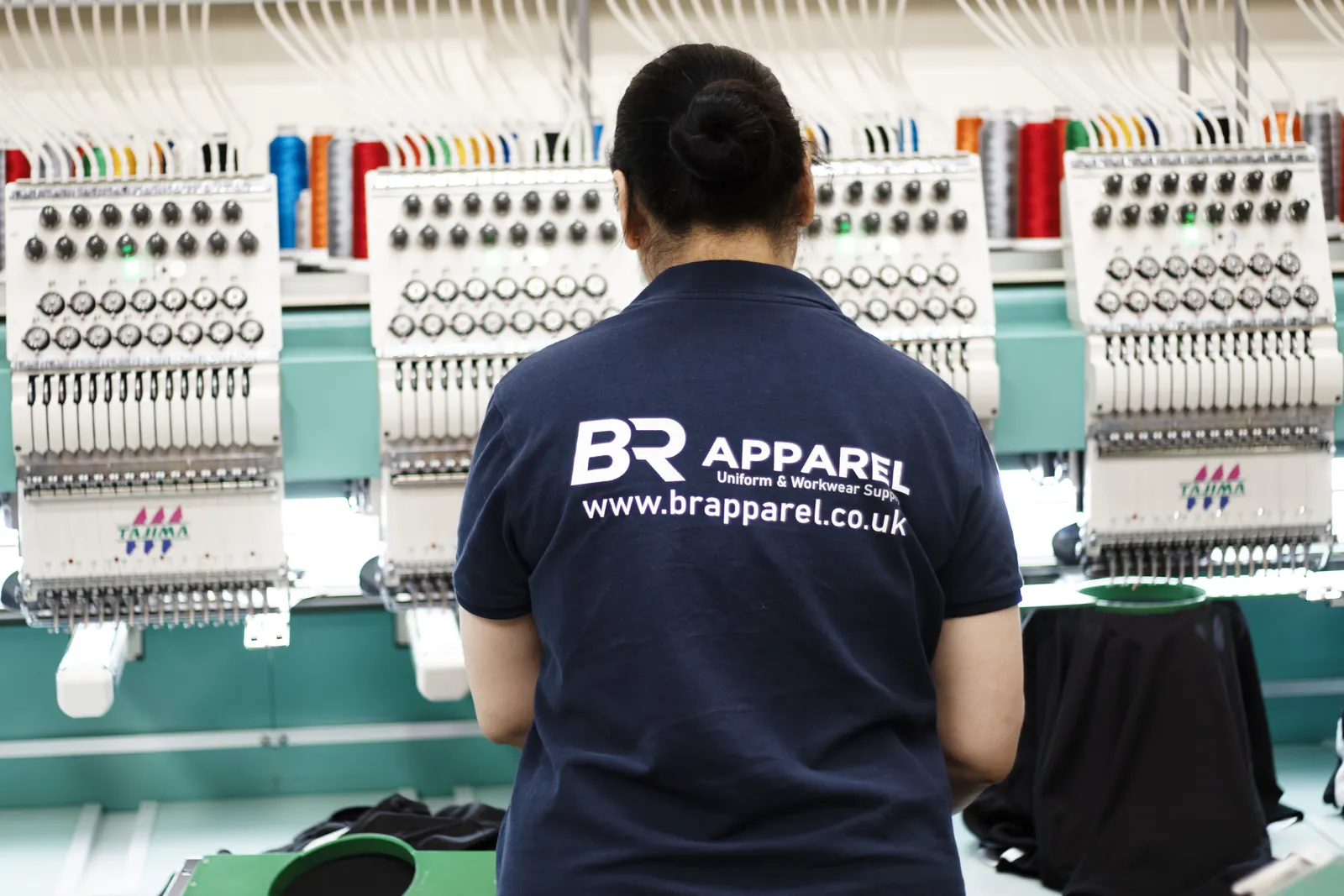 Embroidery production for Wakefield distribution customers